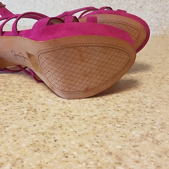 Jessica Simpson Caira Strappy Sandals Perfectly Pink Size 6.5M